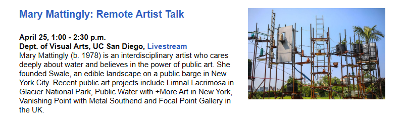 Mary Mattingly Visual Arts